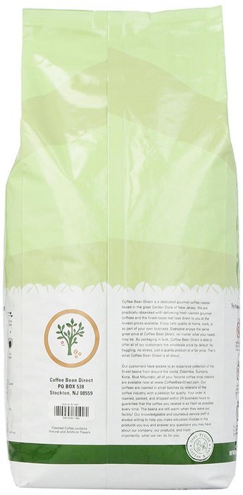 Coffee Bean Direct CO2 Decaf Espresso Coffee, 5-Pound Bag,Net 2265 g. N8