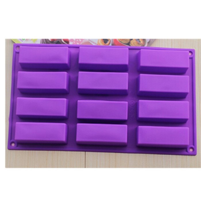 EVTECH(TM) Rectangular Style Silicone Gel Non Stick Cake Bread Mousse Biscuit Ice Pudding Mold Chocolate Jelly...