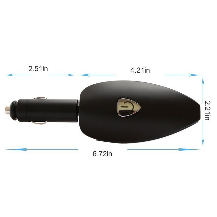LEDMO Car Air Freshener, Ionizer Air Purifier with Dual USB Car Charger for iPhone Samsung and Android, Protable... N3