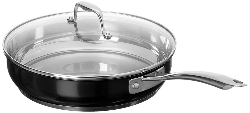 KitchenAid KCS60LCOB Stainless Steel 6.0-Quart Low Casserole with Lid Cookware - Onyx Black N27