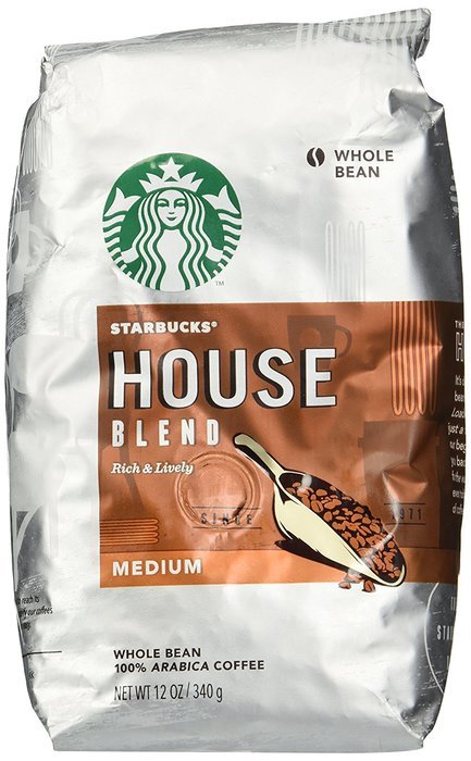 Starbucks House Blend Whole Bean 12 Oz Bag N2