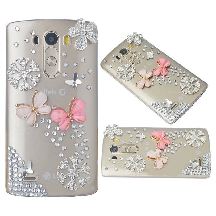 Spritech(TM) Bling Phone Case For LG V10,3D Handmade Crystal Perfume Pattern Accessary Design Clear Cellphone... N2