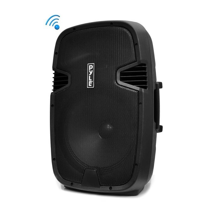 Portable Bluetooth PA Loudspeaker Molded Cabinet Speaker System, 15'' Subwoofer, 5'' Tweeter, USB/SD Card Readers...