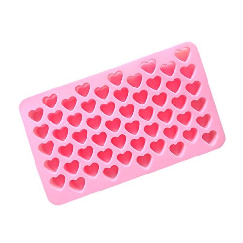 55 Mini Love Chocolate DIY Baking Decoration Silicone Cake mold Pan 7.2"x4.3"x0.5" Color At Random