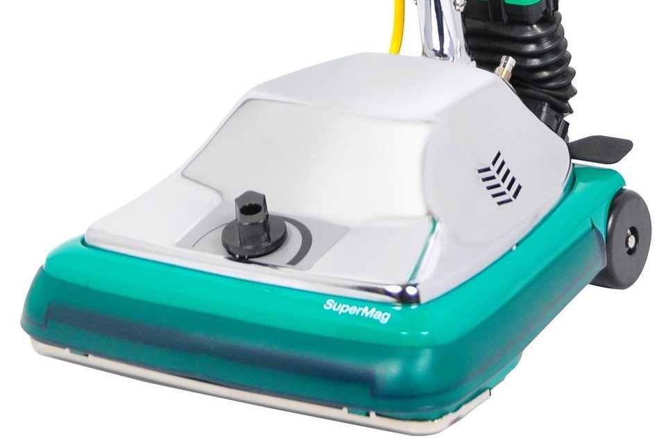 Bissell BigGreen Commercial BG101DC ProCup Comfort Grip Handle Upright Vacuum with Magnet, 870W, 12" Vacuum Width N3