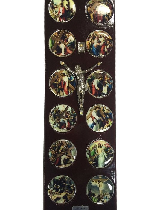 Black Rectangle Stations of the Cross SMALL,wall crosses for the home,Wall hanging crosses, Thanks Giving or Christmas...