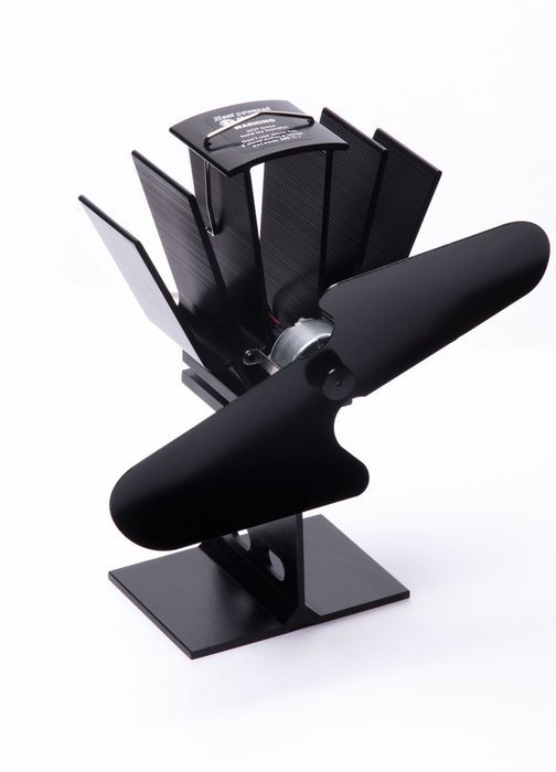 Wood Stove Fan Heat Powered Fan - Up to 150 CFM Pwr+ Eco Fan for Wood Log Coal Fire Burner Fireplace Two 2 Silent... N3