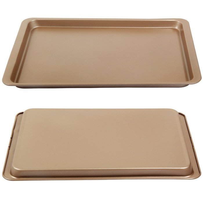 Yilove Non-stick Baking Cookie Sheet-Champagne,14.5"x10"
