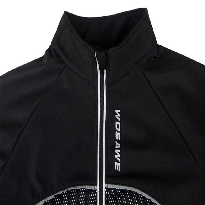 WOLFBIKE Thermal Fleece Cycling Jersey Shirt Casual Jacket Long Sleeve, Green, Size XL N31