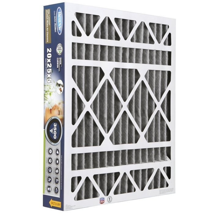 BestAir LN2025-13C Lennox Odor Eliminating Pleated Filter, 20 by 25 by 5" N4