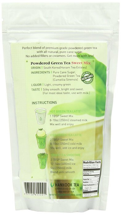 Hankook Tea Powdered Green Tea Sweet Mix, 8.825 Ounce