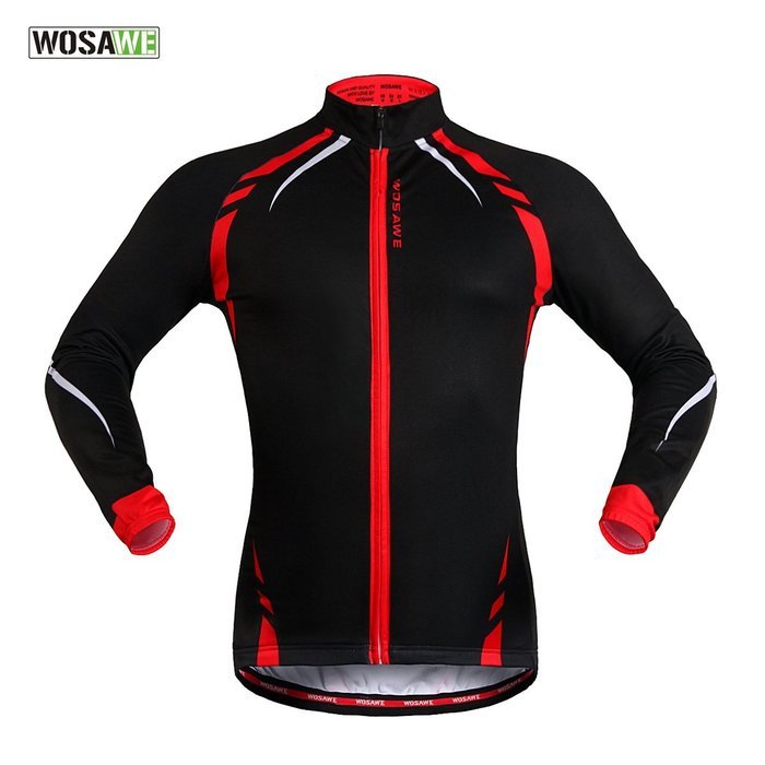 WOLFBIKE Thermal Fleece Cycling Jersey Shirt Casual Jacket Long Sleeve, Green, Size XL N36