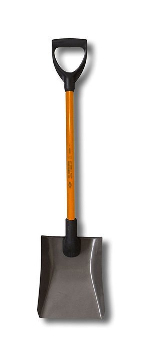 Nupla NC-SP14DPY Power Pylon Square Point Shovel with Heavy-Duty 14 Gauge Solid Back Blade and D Grip, 27" Solid...