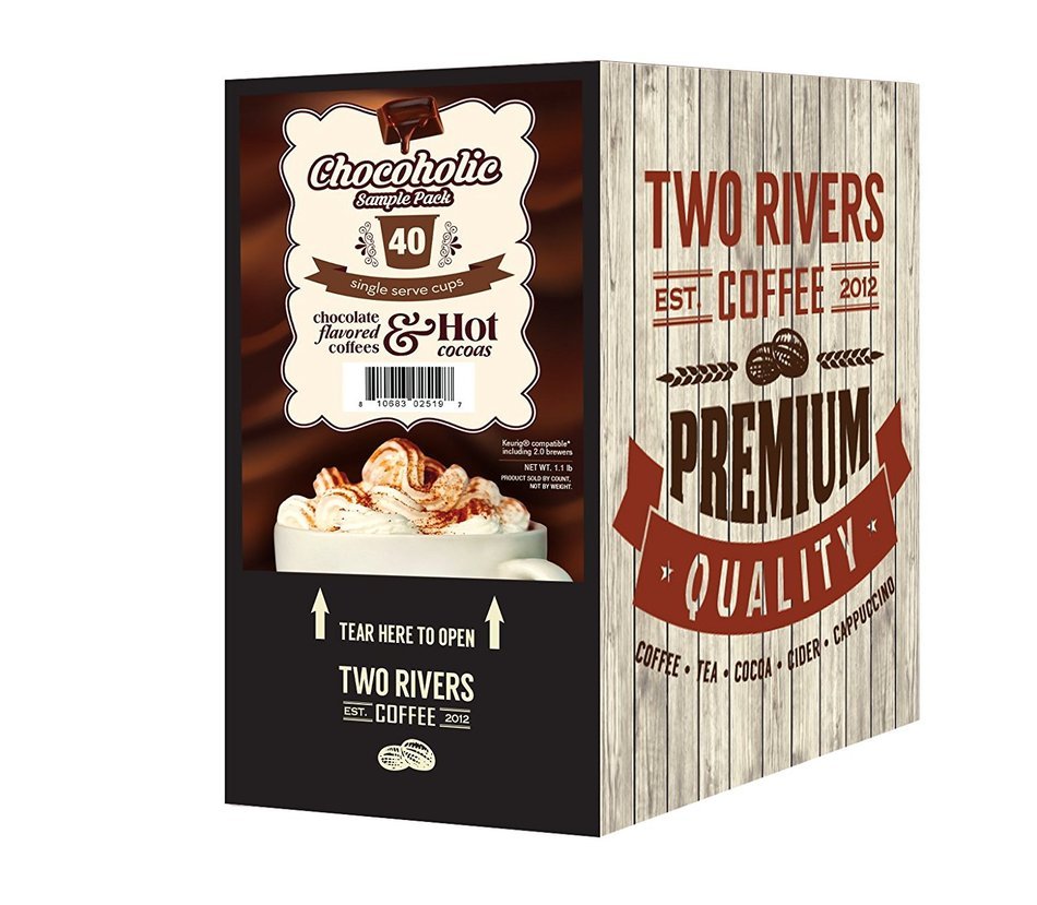 Two Rivers Bit of Everything Single-cup Sampler Pack for Keurig K-Cup Brewers, 40 Count