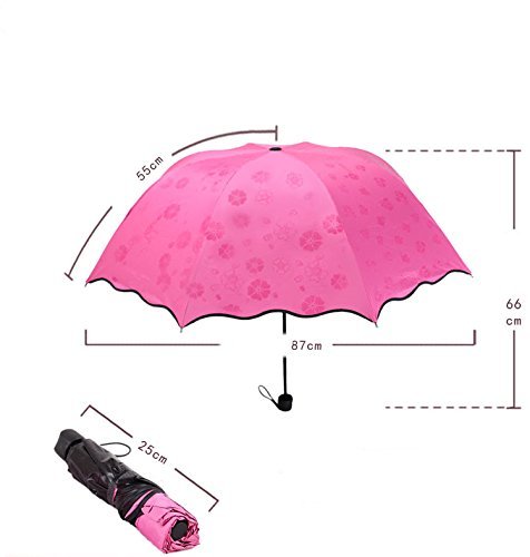 Mother's Day Gift, Elegant Ultralight Windproof Sun Rain Folding Umbrella (Dark Green) N7