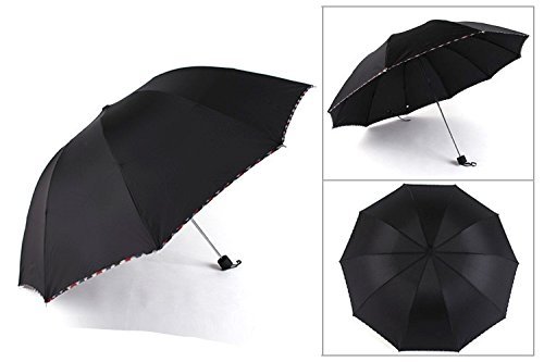 Mother's Day Gift, Elegant Ultralight Windproof Sun Rain Folding Umbrella (Dark Green) N11