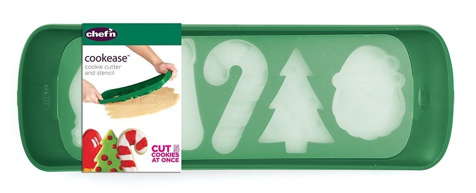 Chef'n Cookease Cookie Cutter and Stencil (Christmas Theme) N6