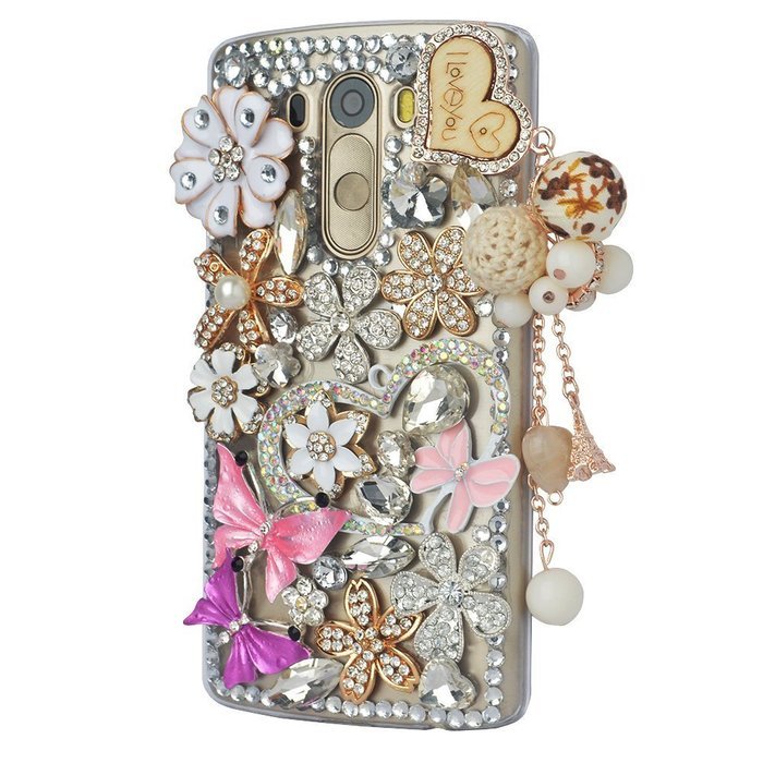 Spritech(TM) Bling Phone Case For LG V10,3D Handmade Crystal Perfume Pattern Accessary Design Clear Cellphone... N10