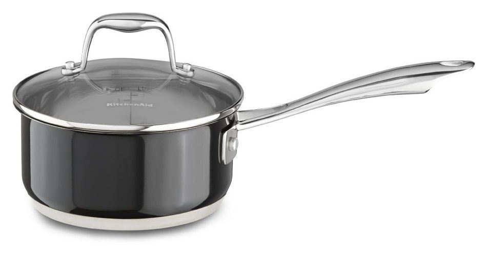KitchenAid KCS60LCOB Stainless Steel 6.0-Quart Low Casserole with Lid Cookware - Onyx Black N30
