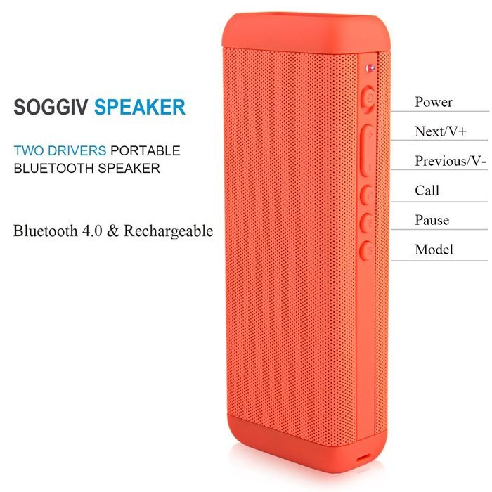 Soggiv Portable Bluetooth Speakers, 10W HiFi Wireless Sport Mini Speaker with Bass, Built-in Speakerphone Outdoor... N5