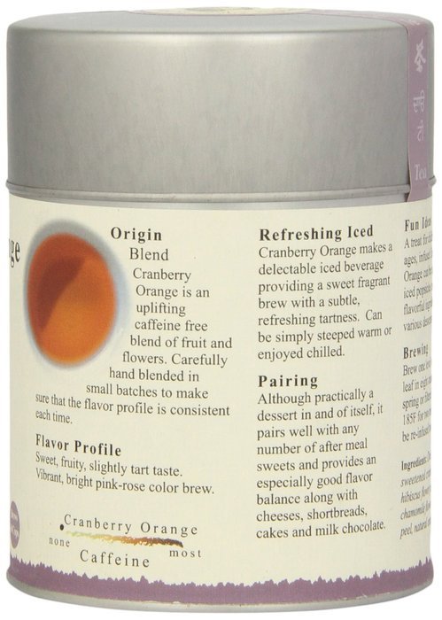 The Tao of Tea, Cranberry Orange Herbal Tea, 4 Ounce Tin N3