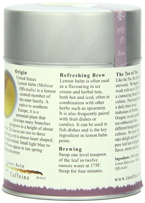 The Tao of Tea, Lemon Balm Herbal Tea, Loose Leaf, 2.0 Ounce Tin N2