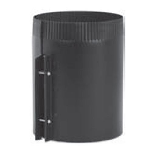 8" 24-Ga Snap-Lock Black Stovepipe Draw Band, 8"H