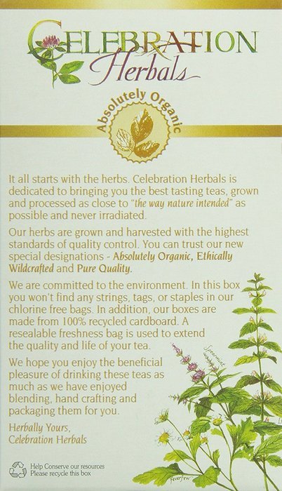 Celebration Herbals Organic Nettle Leaf Tea Caffeine Free, Feuilles D'ortie -- 24 Herbal Tea Bags N2