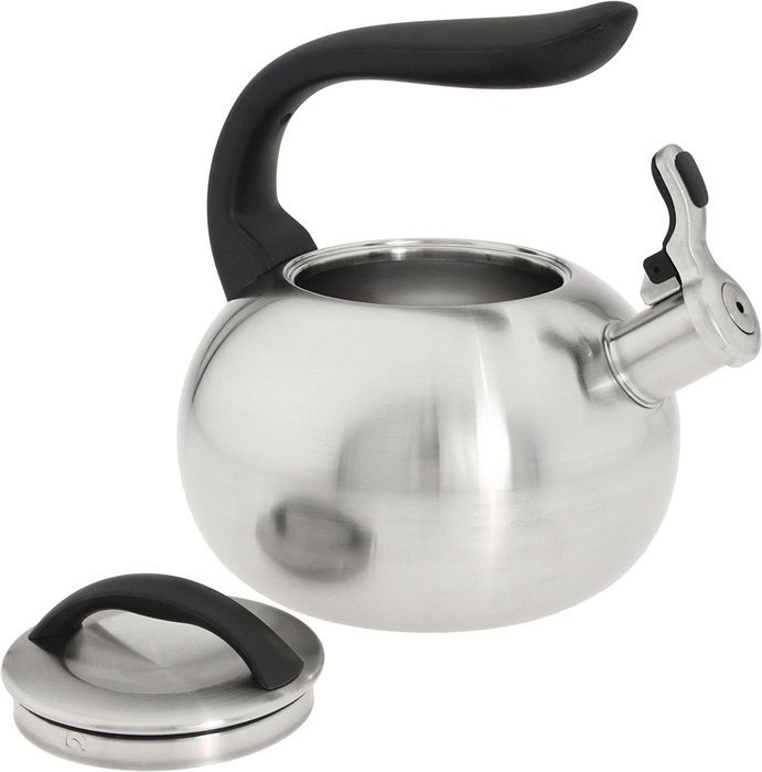 Chantal Brushed Stainless Steel 2-Quart Bubble Teakettle N3