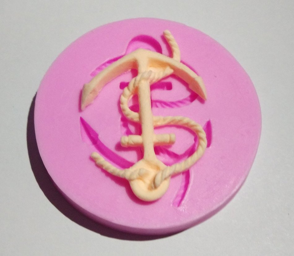 Wocuz W0706 Silicone Anchor Shape Chocolate Fondant Mold Candy Mold for Cupcake Cake Decoration Gum Mould N2
