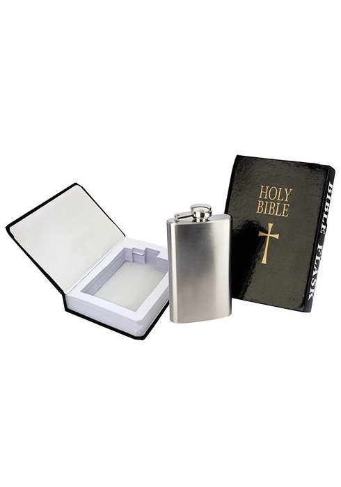 Island Dogs Bible Flask, Black