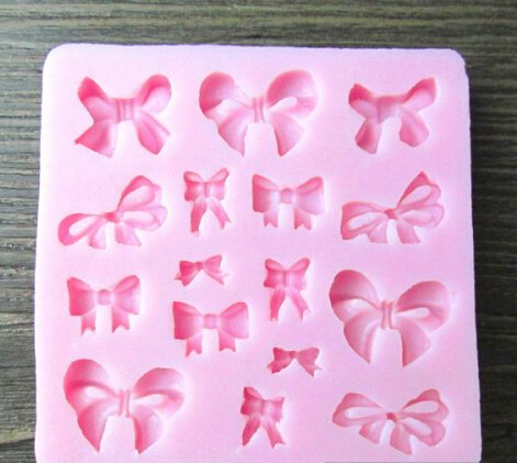 Bow-shape Silicone Ice Chocolate Cake Jelly Candy Mold Mini