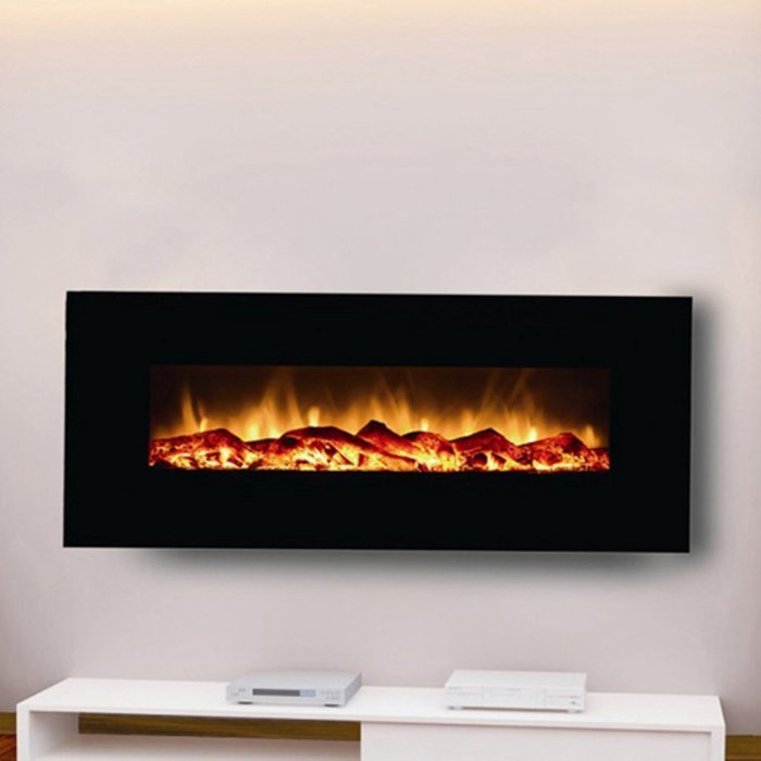Moda Flame Houston 50 in. Electric Wall Mounted Fireplace N6 free image