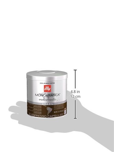 Illy Caffe Monoarabica Brazil Iperespresso Coffee Capsules 21 count 5 oz