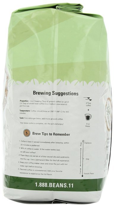 Coffee Bean Direct CO2 Decaf Espresso Coffee, 5-Pound Bag,Net 2265 g. N12