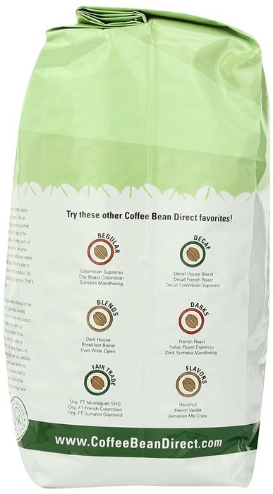 Coffee Bean Direct CO2 Decaf Espresso Coffee, 5-Pound Bag,Net 2265 g. N13