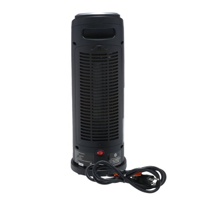 Lifesmart Products ZCHT1040US 16" Heater Fan with Oscillation, Black