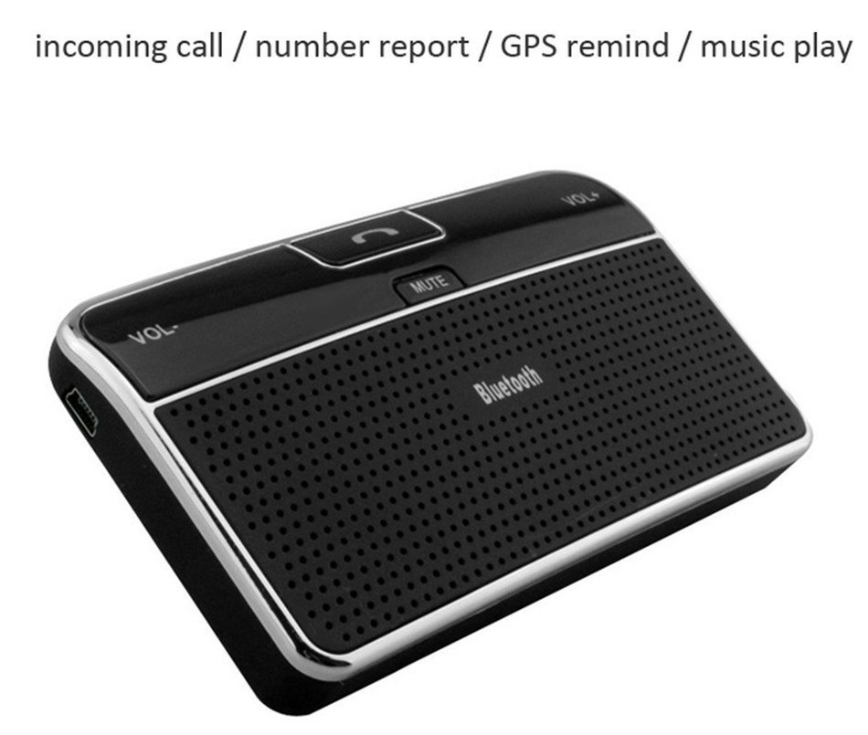 Hands Free Vehicle Mounted Bluetooth Speakerphone with Multiuse by Deruicent N2