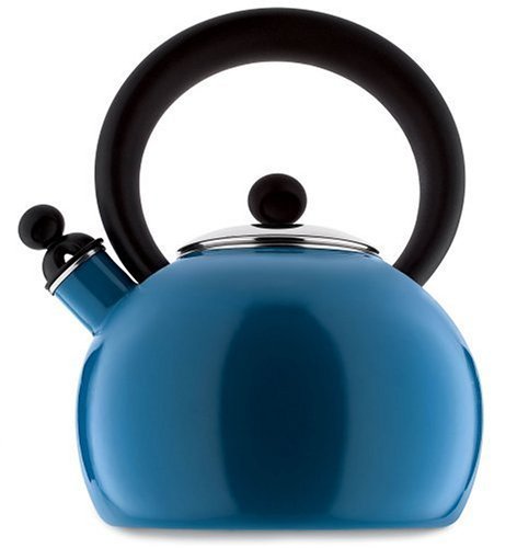 Copco 2-Quart Bella Enamel-on-Steel tea kettle, blue N3