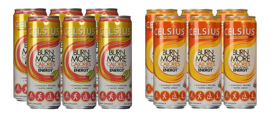 Celsius Green Tea, Peach Mango, 12 Ounce (Pack of 12) N17