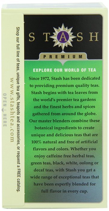 Stash Tea Decaf English Breakfast Tea, 18 Count Tea Bags in Foil (Pack of 6) N17