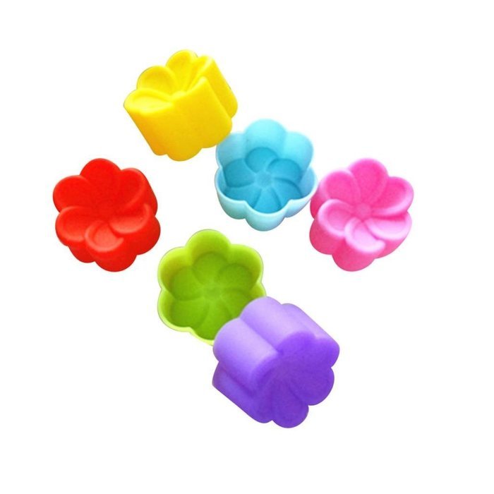 GOTD Baking Mould Cake Bread Chocolate Jelly Candy Mold, Kitchen Craft Colourworks Silicone Cupcake Cases, Pack... N24