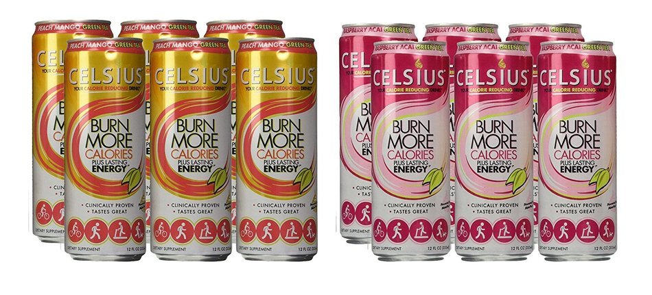 Celsius Green Tea, Peach Mango, 12 Ounce (Pack of 12) N22