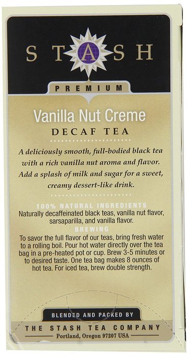 Stash Tea Decaf English Breakfast Tea, 18 Count Tea Bags in Foil (Pack of 6) N20
