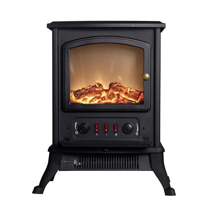 Bestmart INC Free Standing 1500W Portable Electric Fireplace Firebox Stove with Heater N3