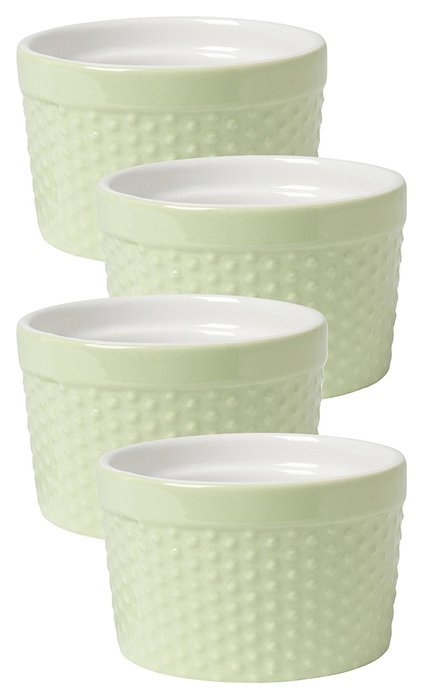Now Designs Dot Ramekins (Set of 4), Mint N5
