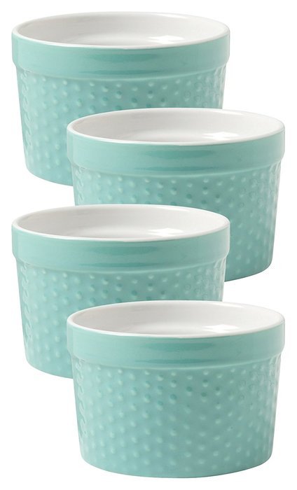 Now Designs Dot Ramekins (Set of 4), Mint N6