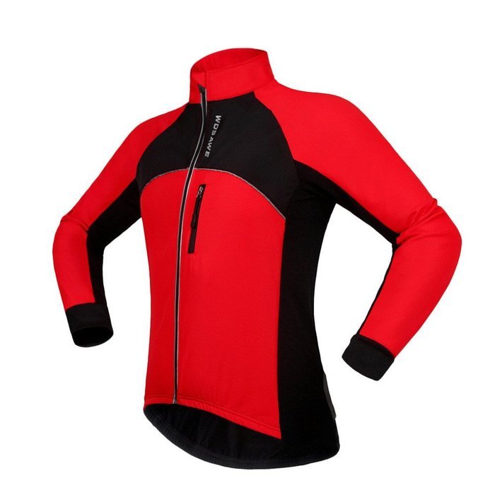 WOLFBIKE Thermal Fleece Cycling Jersey Shirt Casual Jacket Long Sleeve, Green, Size XL N52