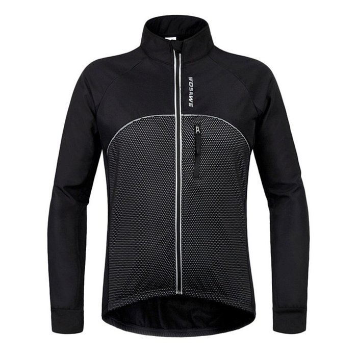 WOLFBIKE Thermal Fleece Cycling Jersey Shirt Casual Jacket Long Sleeve, Green, Size XL N57