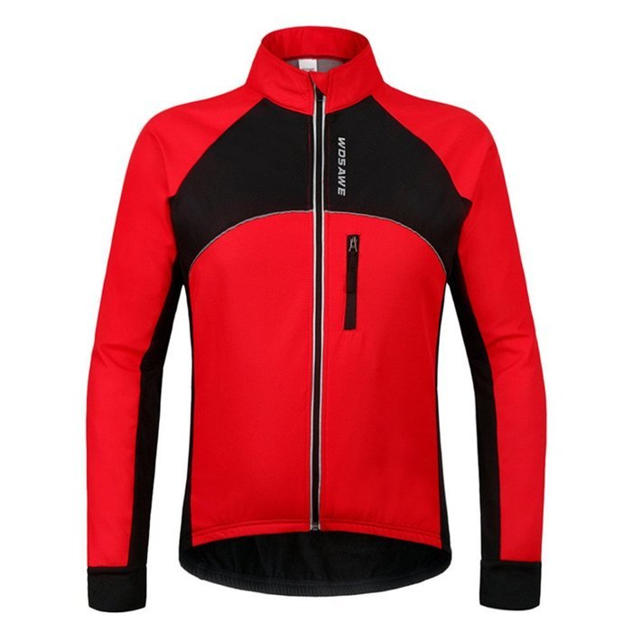 WOLFBIKE Thermal Fleece Cycling Jersey Shirt Casual Jacket Long Sleeve, Green, Size XL N58